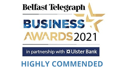 Highly Commended Award for KME at 2021 Belfast Telegraph Business awards
